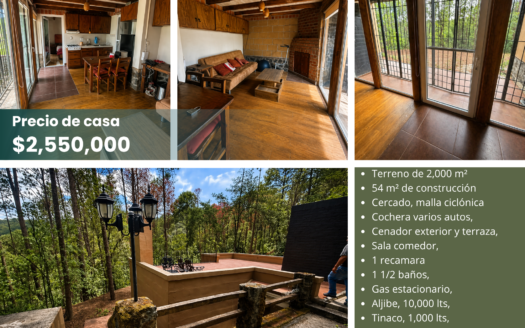 Bosques de Atecuaro 2000 m² terreno,                54 m² construcción